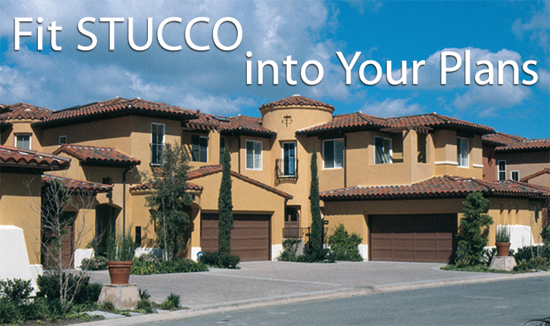 Stucco Manufacturers Association - Fit Stucco Into Your Plans